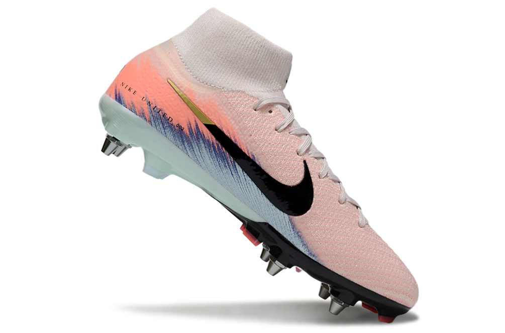 Lightweight and fast soccer cleat, Nike Air Zoom Mercurial Superfly X Elite SG, ideal for soccer enthusiasts.