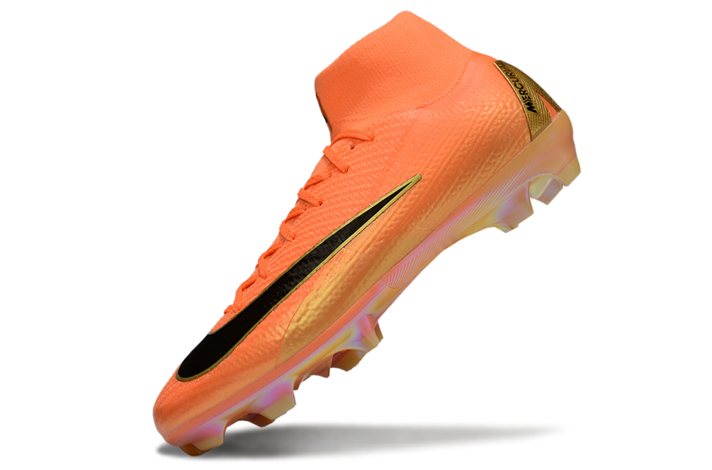 High-performance football boots with Nike Air Zoom technology in the Mercurial Superfly X Elite FG model.