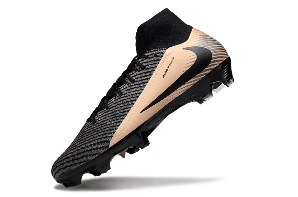 Close-up of Nike Air Zoom Mercurial Superfly X Elite FG football boot by Travis Scott