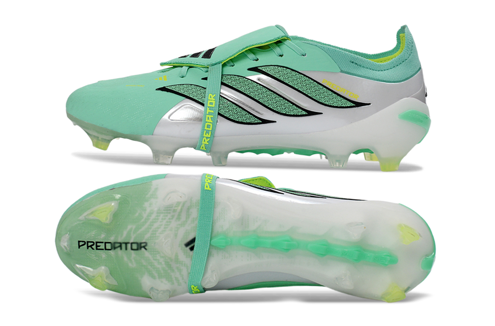 Detailed image of Adidas Predator 26 Elite Tongue FG soccer cleats, featuring advanced technology