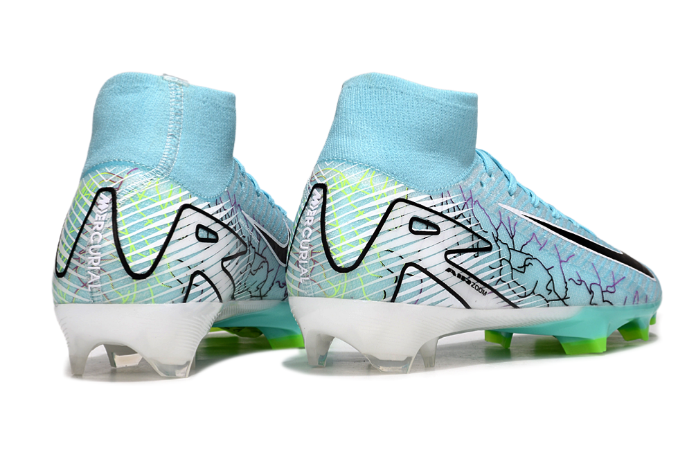 Detailed view of Nike Air Zoom Mercurial Superfly X Elite football cleats