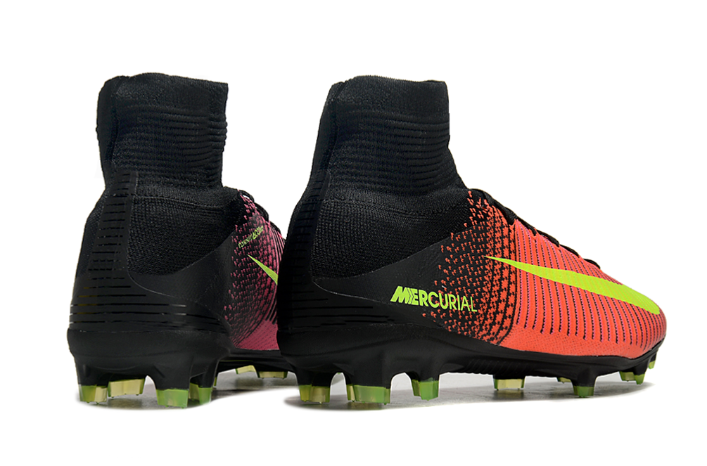 Front view of Nike Air Zoom Mercurial Superfly V Elite Total Crimson Football Boots