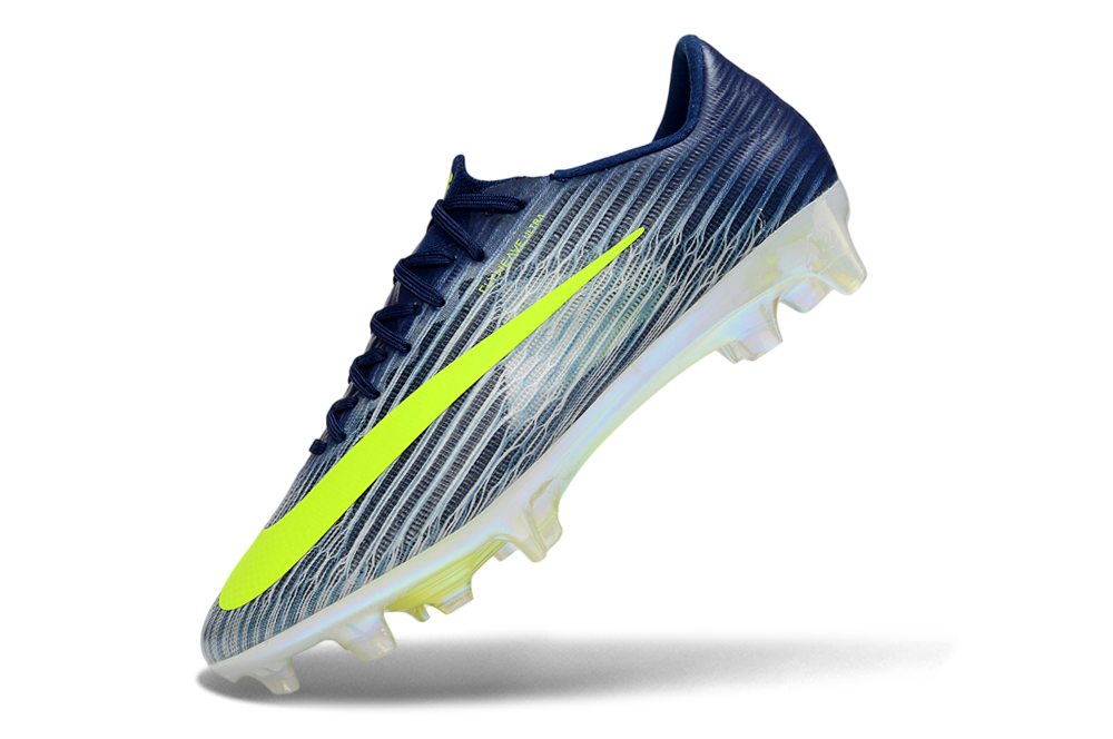 Close-up of Nike Air Zoom Mercurial Vapor XVII Elite FG soccer shoes, advanced technology