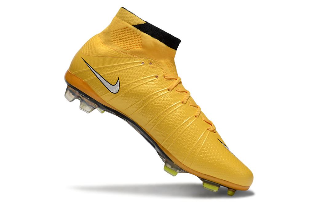 Nike Mercurial Superfly IV Elite FG soccer cleats detail in Laser Orange