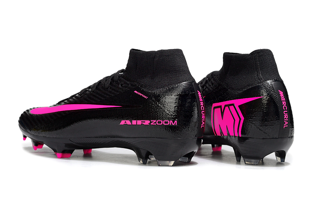 Nike Air Zoom Mercurial Superfly X Elite FG from side showing studs