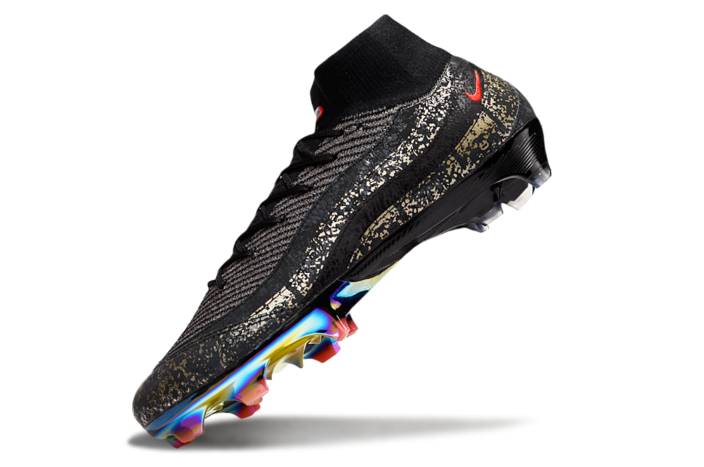 Close-up of Nike x Air Max 95 Mercurial Superfly X Elite FG football boot