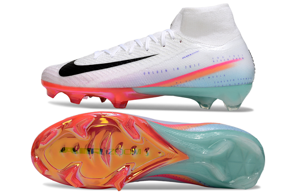 Nike Air Zoom Mercurial Superfly X Elite FG 'Sam Kerr' soccer cleats from the side
