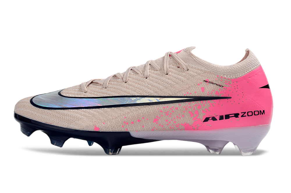 High-performance soccer cleats from Nike, featuring the Air Zoom Mercurial Vapor XVI Elite FG design.