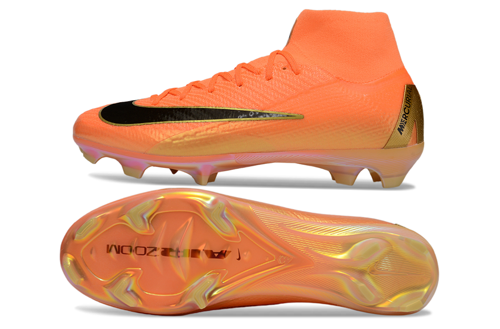 Fast and agile football boots with Nike Air Zoom in the Mercurial Superfly X Elite FG, designed for elite players.