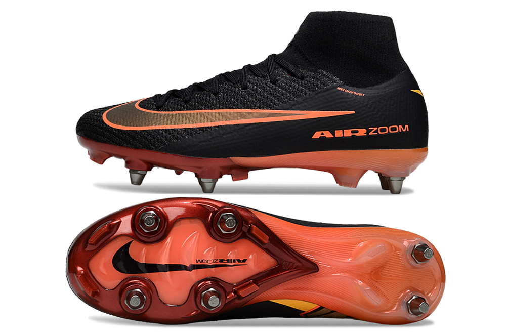Back view of Nike Air Zoom Mercurial Superfly X Elite Soccer Cleats