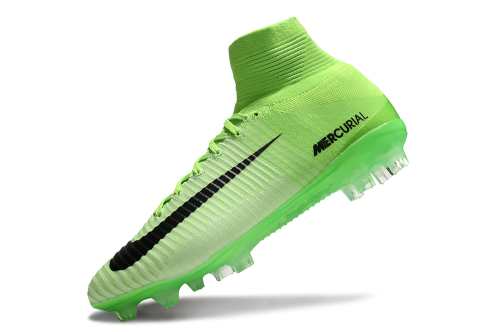 Radiation Flare colored Air Zoom Mercurial Superfly V Elite FG football cleats by Nike