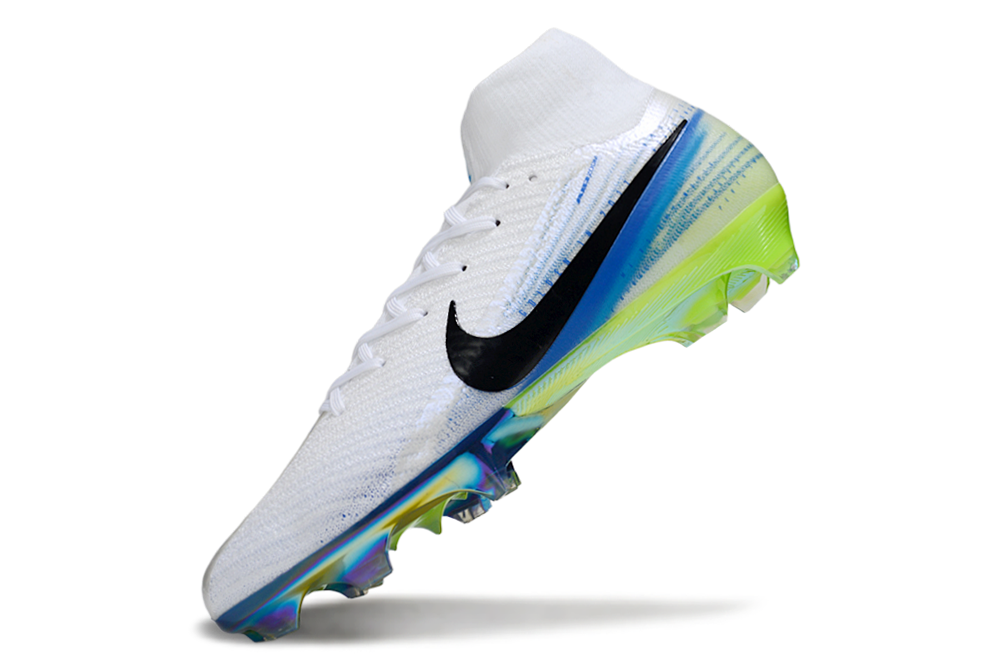 Close-up of Nike Air Zoom Mercurial Superfly X Elite FG football boots inspired by Sam Kerr