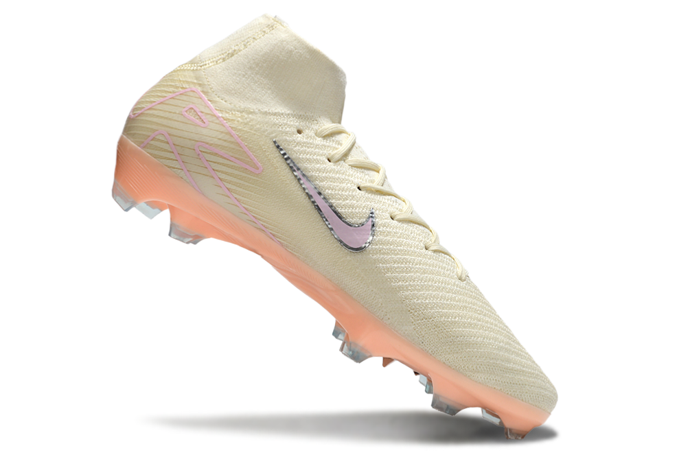 Professional soccer player wearing Nike Air Zoom Mercurial Superfly X Elite FG cleats during a match