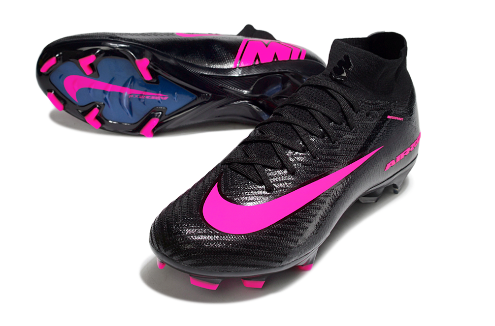 Nike Air Zoom Mercurial Superfly X Elite FG from angle showing laces