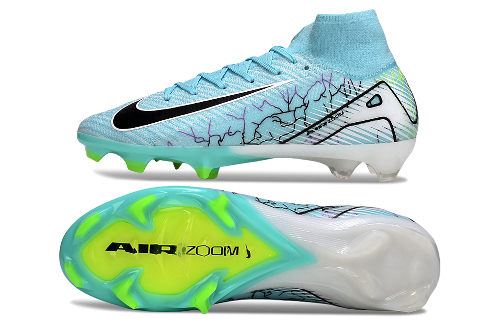 Front view of Nike Air Zoom Mercurial Superfly X Elite football cleats