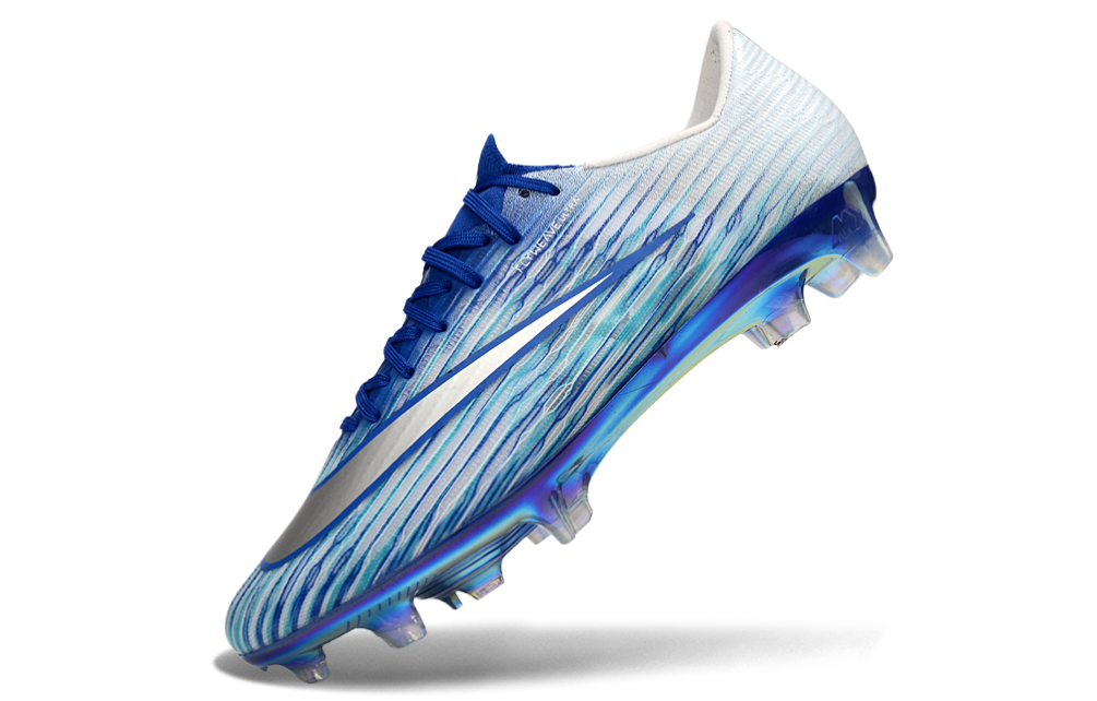 Close-up of Nike Air Zoom Mercurial Vapor XVII Elite FG soccer cleats featuring Zoom Air technology